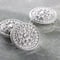 Rhodium with Clear Rhinestone Round Slider Beads, 23mm by Bead Landing™